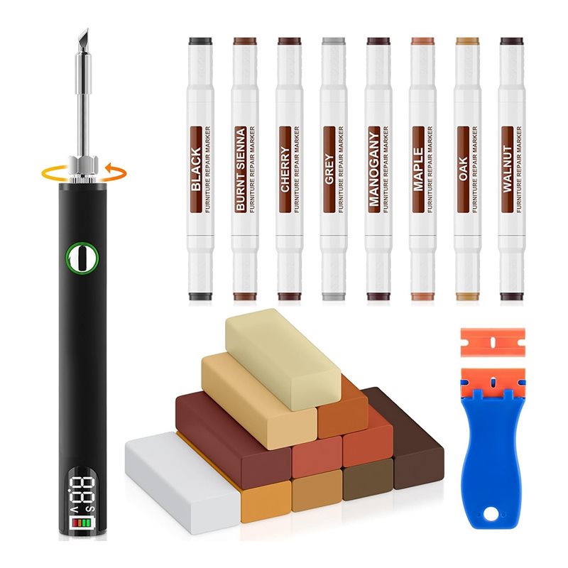 Wood Filler Stick - ABBO-Vinyl Floor Repair Kit With Upgraded