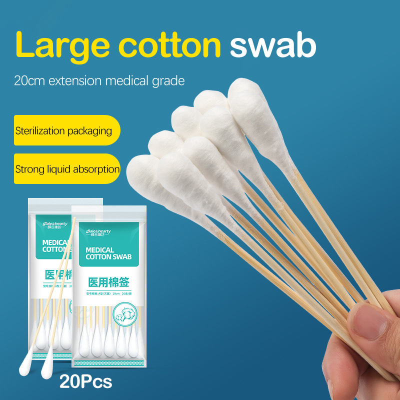 Wood Filler Stick - 20pcs Women Beauty Makeup Cotton Swab
