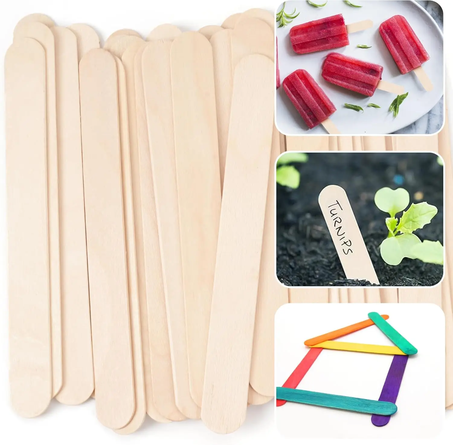 200/100/50/5pcs Tattoo Waxing  - Wood Filler Stick review and price