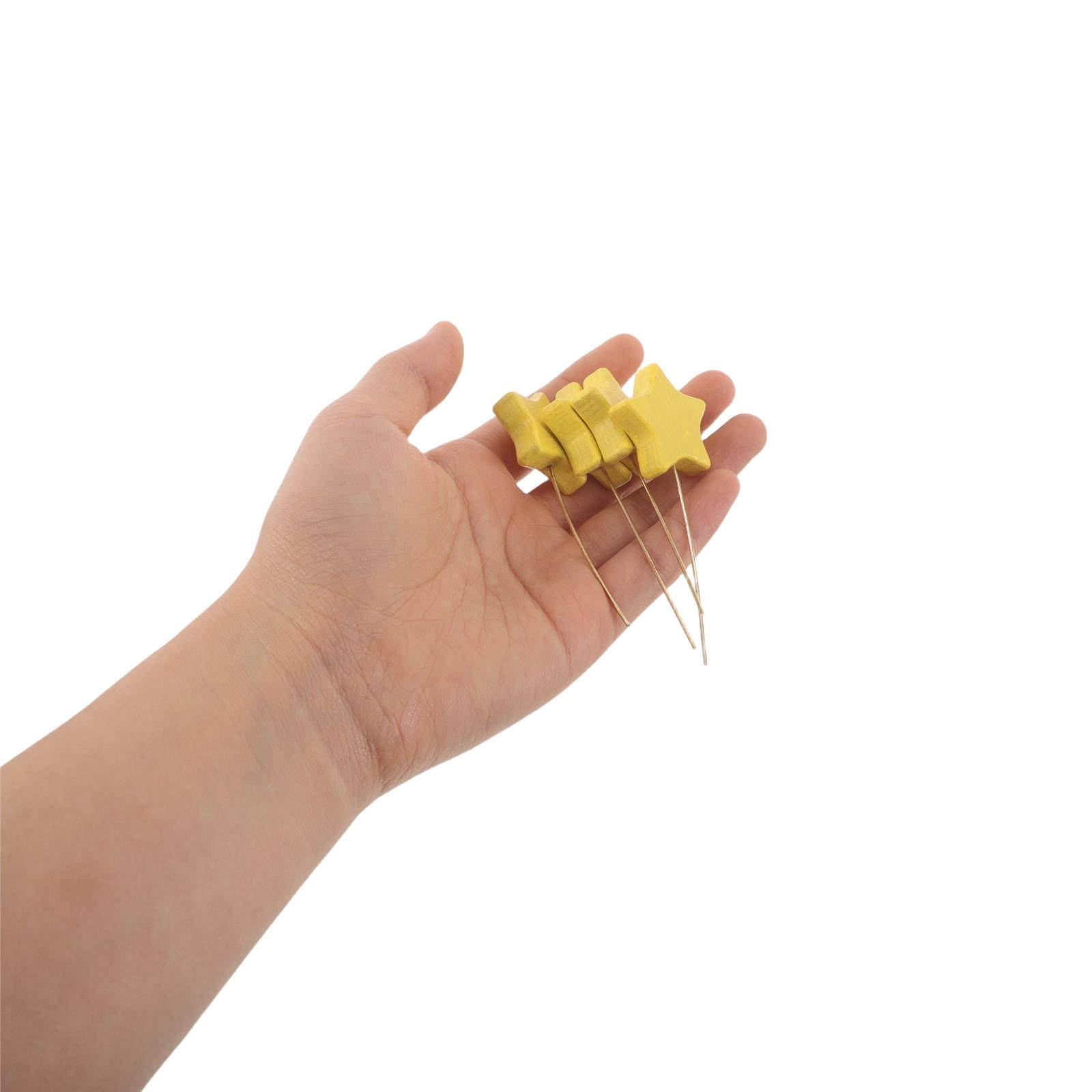 6Pcs Wooden Star Picks Mini St - Wood Filler Stick review and price