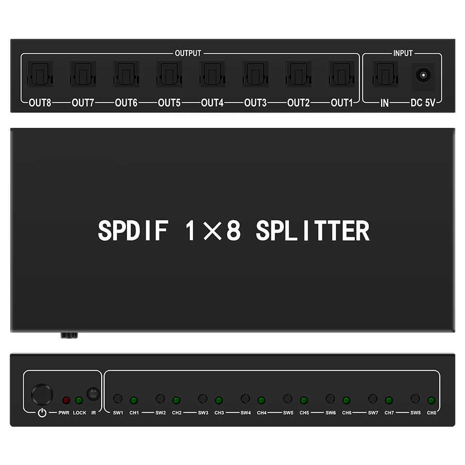 Optical Audio Splitter,1 in 8  - Home Improvement Dvd review and price