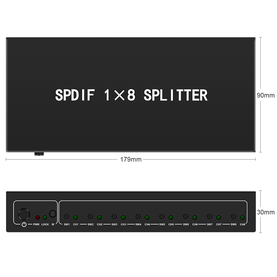 Optical Audio Splitter,1 in 8  - Home Improvement Dvd review and price
