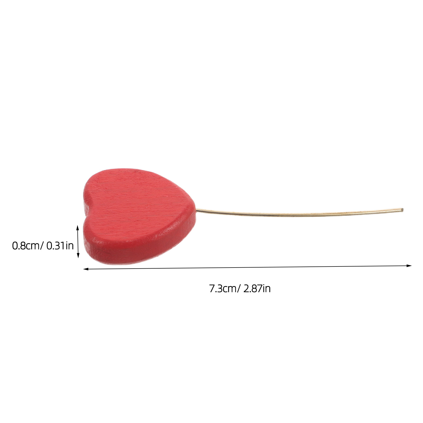 6Pcs Mini Wood Heart Picks Vas - Wood Filler Stick review and price
